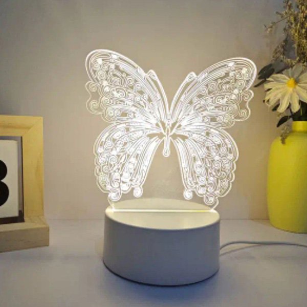 3D illusion lamp butterfly