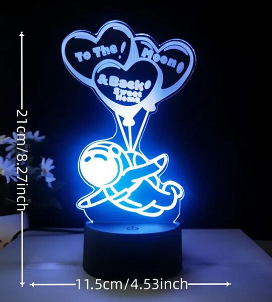 3D lead light illusion lamp